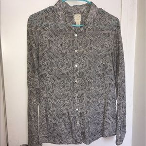 J. CREW | PAISLEY BUTTON DOWN